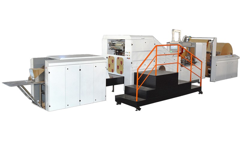 آلة تصنيع الأكياس الورقية ZD-F190 / 350/450 بقاع مربع